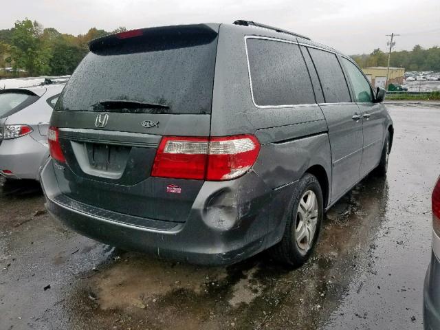 5FNRL38727B061198 - 2007 HONDA ODYSSEY EX GRAY photo 4