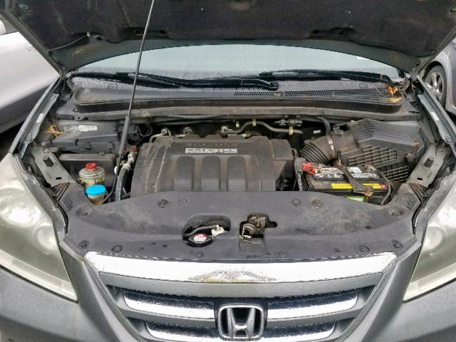 5FNRL38727B061198 - 2007 HONDA ODYSSEY EX GRAY photo 7