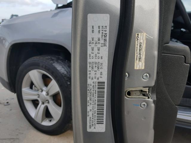 1C4NJCBA7HD123647 - 2017 JEEP COMPASS SP 银色 照片 10