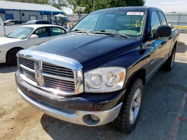 1D7HU18257S241981 - 2007 DODGE RAM 1500 S BLACK photo 2