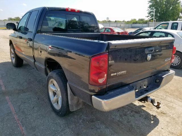 1D7HU18257S241981 - 2007 DODGE RAM 1500 S BLACK photo 3