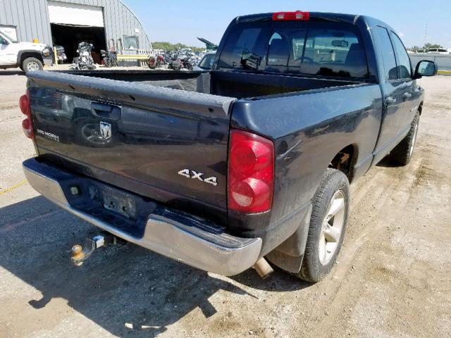 1D7HU18257S241981 - 2007 DODGE RAM 1500 S BLACK photo 4