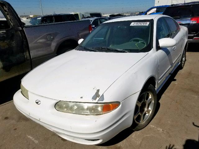 1G3NF52E81C177387 - 2001 OLDSMOBILE ALERO GLS WHITE photo 2