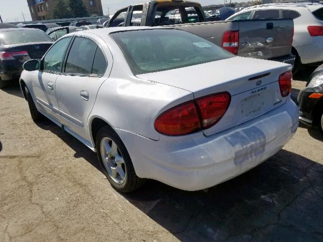 1G3NF52E81C177387 - 2001 OLDSMOBILE ALERO GLS WHITE photo 3