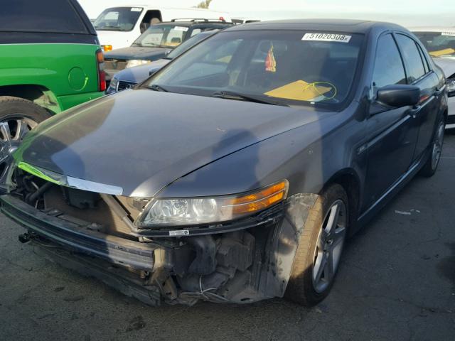 19UUA66215A046174 - 2005 ACURA TL GRAY photo 2