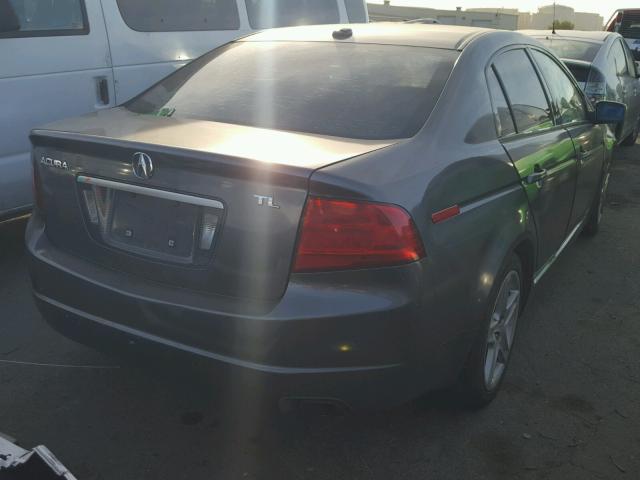 19UUA66215A046174 - 2005 ACURA TL GRAY photo 4