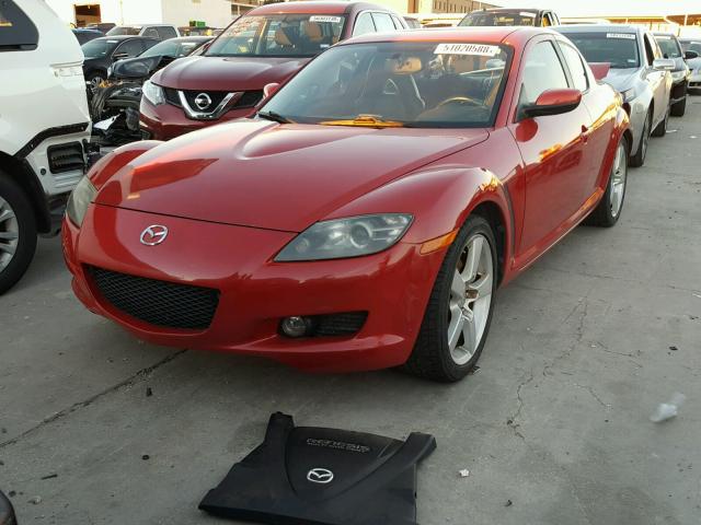 JM1FE173940130463 - 2004 MAZDA RX8 RED photo 2