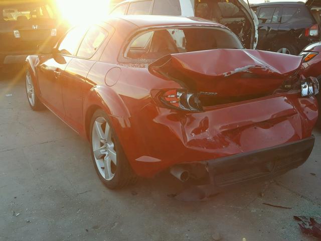 JM1FE173940130463 - 2004 MAZDA RX8 RED photo 3