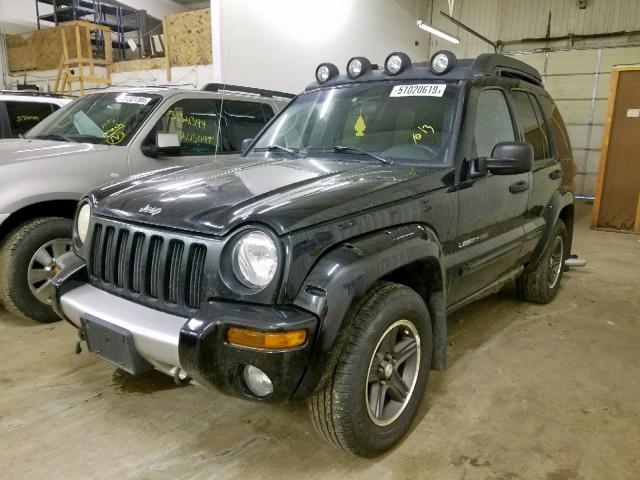 1J4GL38KX3W653055 - 2003 JEEP LIBERTY RE BLACK photo 2