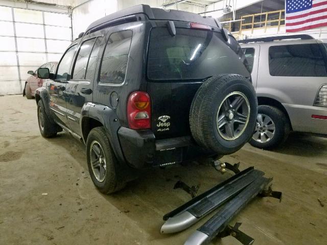 1J4GL38KX3W653055 - 2003 JEEP LIBERTY RE BLACK photo 3