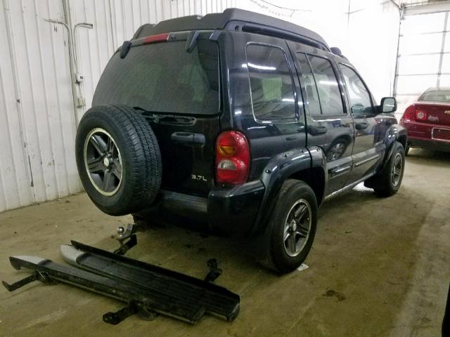 1J4GL38KX3W653055 - 2003 JEEP LIBERTY RE BLACK photo 4