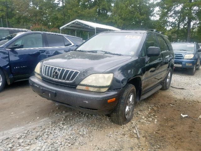 JTJGF10U520132824 - 2002 LEXUS RX 300 BLACK photo 2