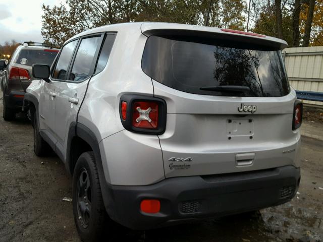 ZACCJBAB9JPH05221 - 2018 JEEP RENEGADE S SILVER photo 3