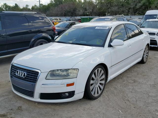 WAUMV44E07N016869 - 2007 AUDI A8 L QUATT WHITE photo 2