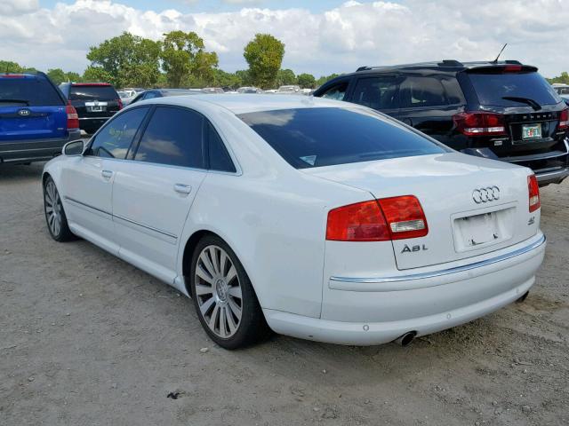 WAUMV44E07N016869 - 2007 AUDI A8 L QUATT WHITE photo 3