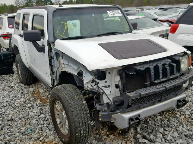 5GTEN13E688107886 - 2008 HUMMER H3 WHITE photo 1