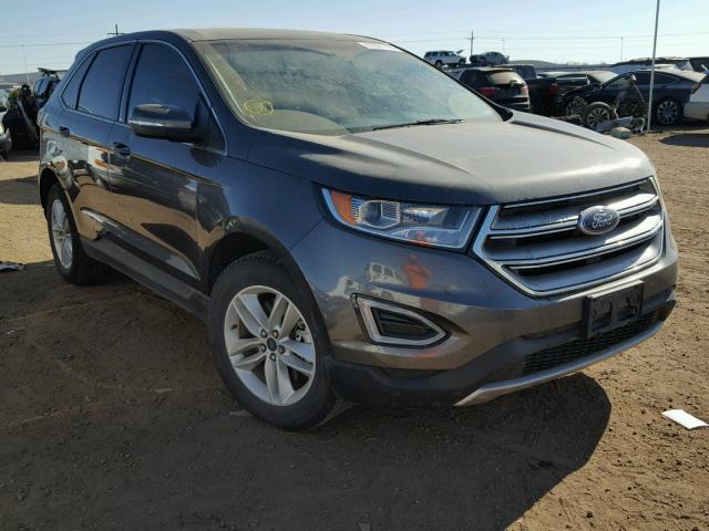 2FMPK4J90HBB37183 - 2017 FORD EDGE SEL GRAY photo 1