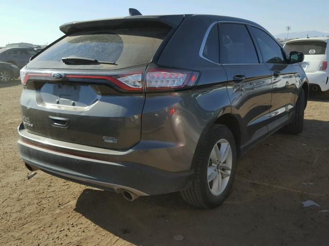 2FMPK4J90HBB37183 - 2017 FORD EDGE SEL GRAY photo 4