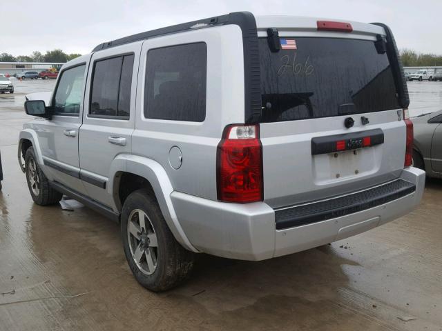1J8HH48K98C115062 - 2008 JEEP COMMANDER SILVER photo 3