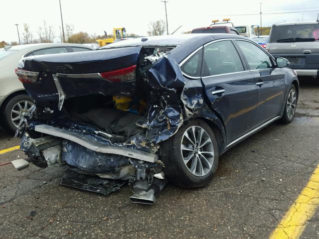 4T1BK1EB4GU210439 - 2016 TOYOTA AVALON XLE BLUE photo 4
