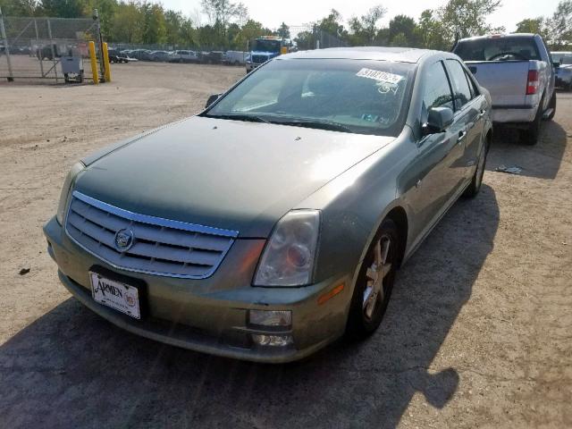 1G6DW677250208123 - 2005 CADILLAC STS GREEN photo 2