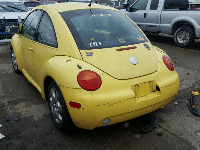 3VWCK21C63M414264 - 2003 VOLKSWAGEN NEW BEETLE YELLOW photo 3