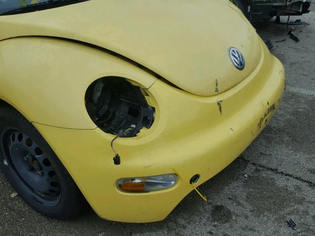 3VWCK21C63M414264 - 2003 VOLKSWAGEN NEW BEETLE YELLOW photo 9