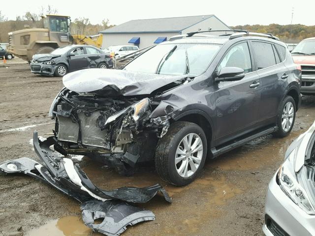 2T3DFREV4EW143903 - 2014 TOYOTA RAV4 LIMIT GRAY photo 2