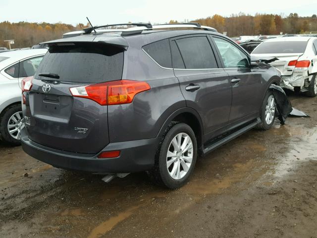 2T3DFREV4EW143903 - 2014 TOYOTA RAV4 LIMIT GRAY photo 4