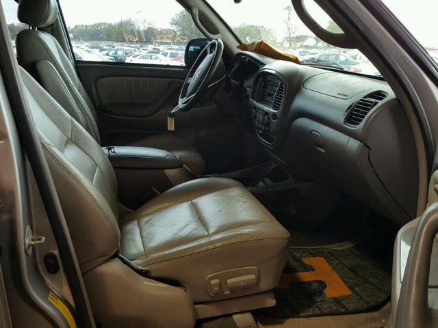 5TDZT38A63S147826 - 2003 TOYOTA SEQUOIA LI SILVER photo 5