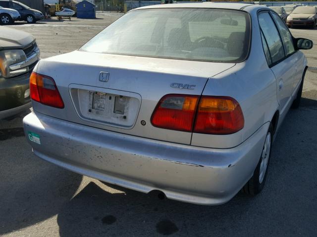 2HGEJ6612YH558043 - 2000 HONDA CIVIC BASE SILVER photo 4