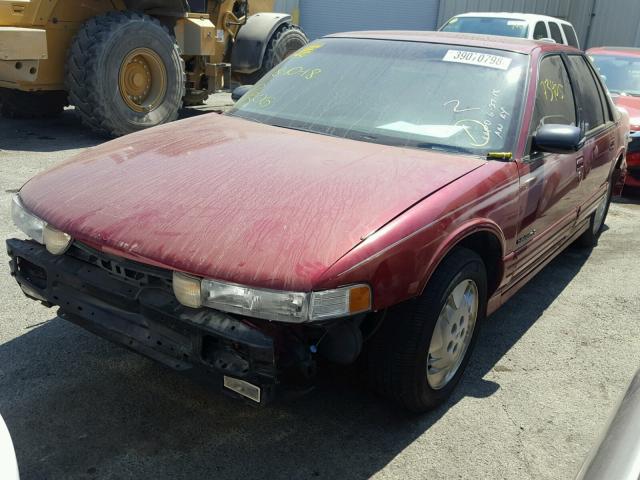 1G3WH55M9RD377475 - 1994 OLDSMOBILE CUTLASS SU RED photo 2