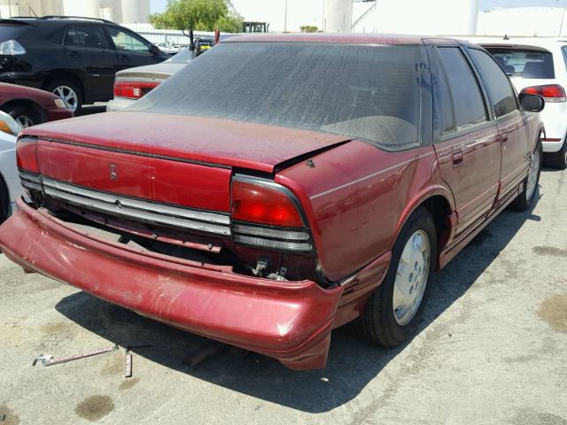 1G3WH55M9RD377475 - 1994 OLDSMOBILE CUTLASS SU RED photo 4