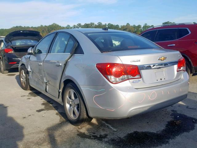 1G1PC5SB8E7352400 - 2014 CHEVROLET CRUZE LT SILVER photo 3