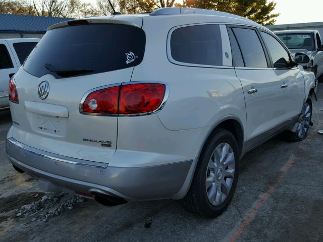 5GAKRCED1BJ295832 - 2011 BUICK ENCLAVE CX WHITE photo 4