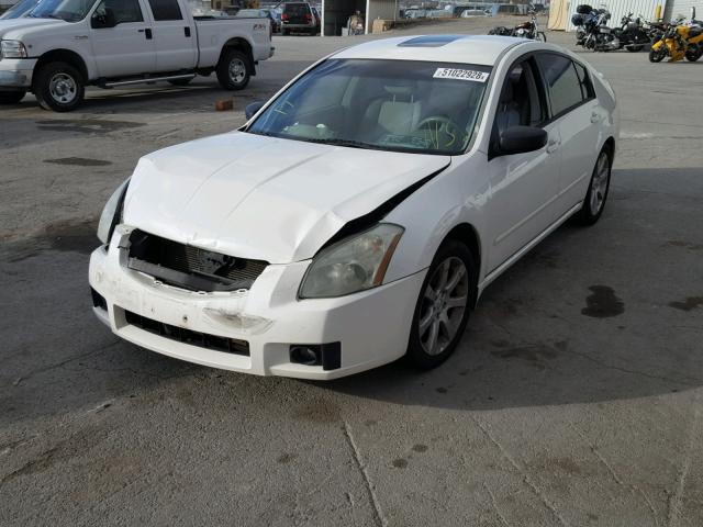 1N4BA41E67C841908 - 2007 NISSAN MAXIMA SE WHITE photo 2