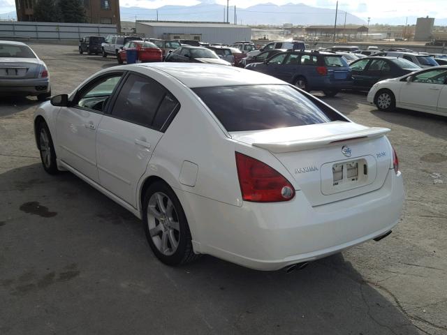 1N4BA41E67C841908 - 2007 NISSAN MAXIMA SE WHITE photo 3