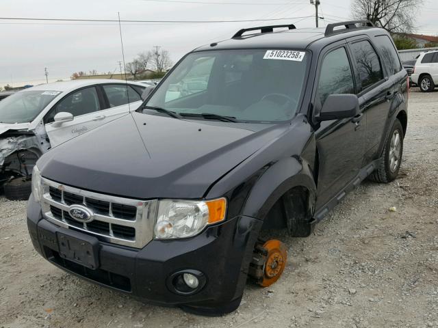 1FMCU0D77CKC42474 - 2012 FORD ESCAPE XLT BLACK photo 2