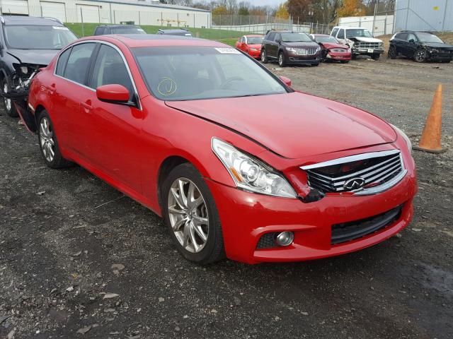 JN1CV6AR6AM456161 - 2010 INFINITI G37 RED photo 1