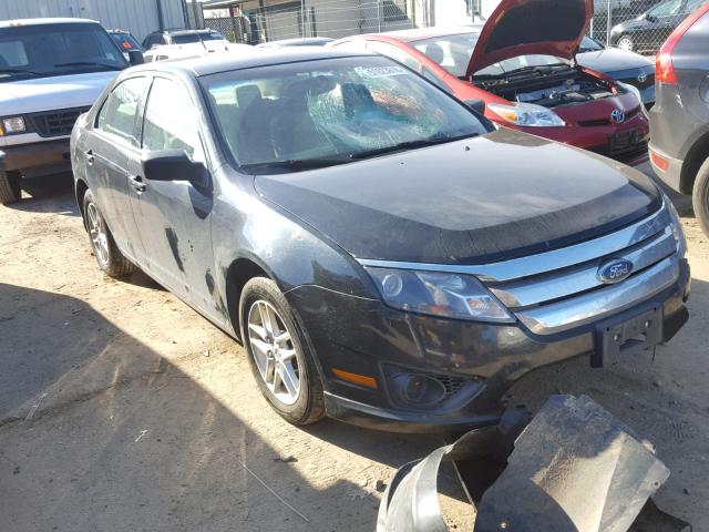 3FAHP0GA7AR129499 - 2010 FORD FUSION S BLACK photo 1