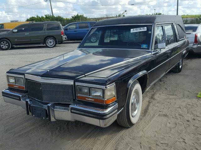 1G6DW51Y4KR702437 - 1989 CADILLAC BROUGHAM BLACK photo 2