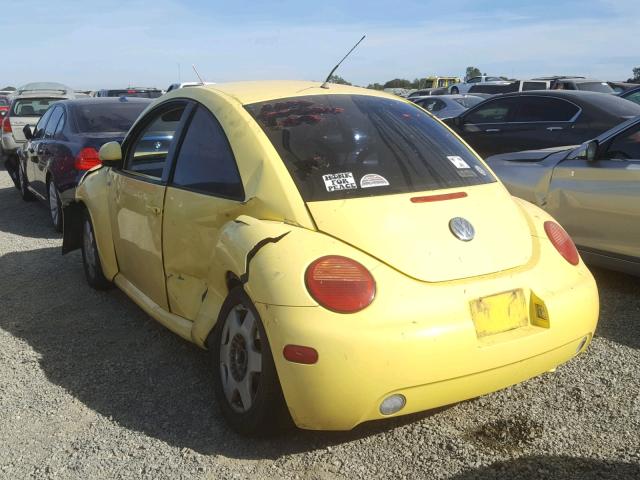 3VWCC21CXXM473207 - 1999 VOLKSWAGEN NEW BEETLE YELLOW photo 3