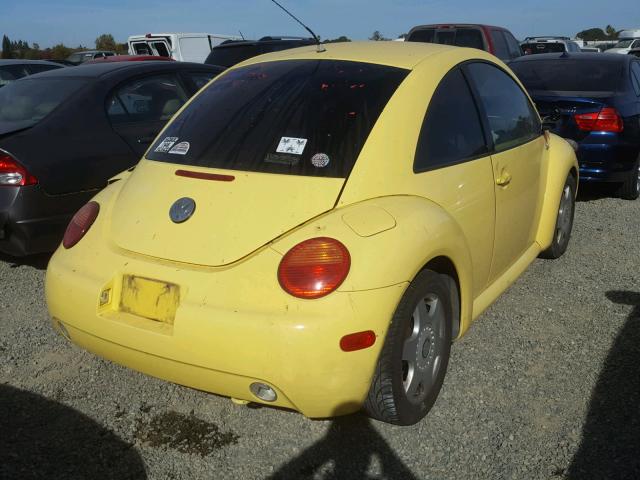 3VWCC21CXXM473207 - 1999 VOLKSWAGEN NEW BEETLE YELLOW photo 4