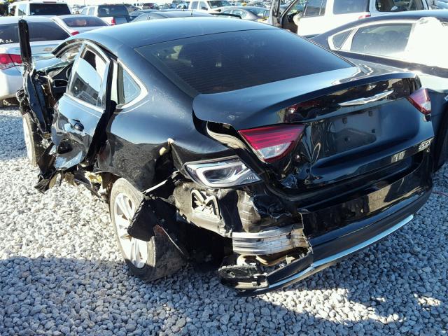 1C3CCCABXFN754156 - 2015 CHRYSLER 200 LIMITE BLACK photo 3