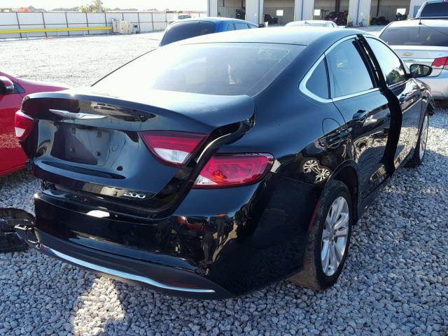 1C3CCCABXFN754156 - 2015 CHRYSLER 200 LIMITE BLACK photo 4