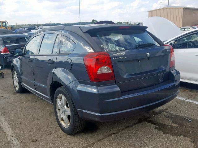 1B3HB48B28D723624 - 2008 DODGE CALIBER SX BLUE photo 3