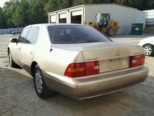 JT8BH28F6V0090718 - 1997 LEXUS LS 400 TAN photo 3