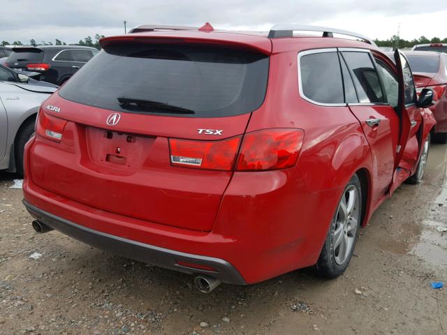 JH4CW2H60DC000342 - 2013 ACURA TSX TECH RED photo 4