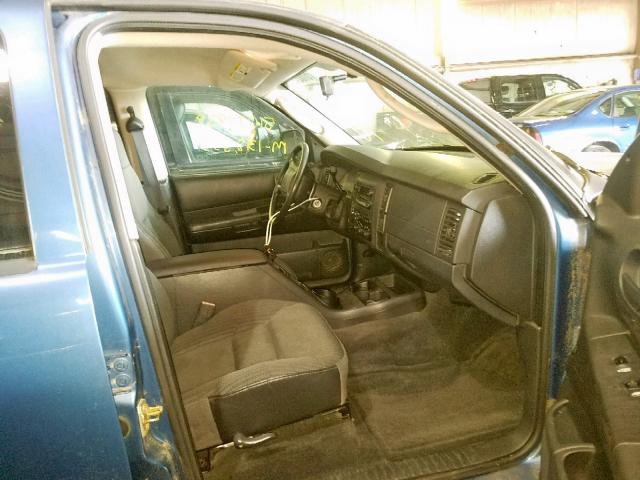 1D4HS38N23F623056 - 2003 DODGE DURANGO SP BLUE photo 5