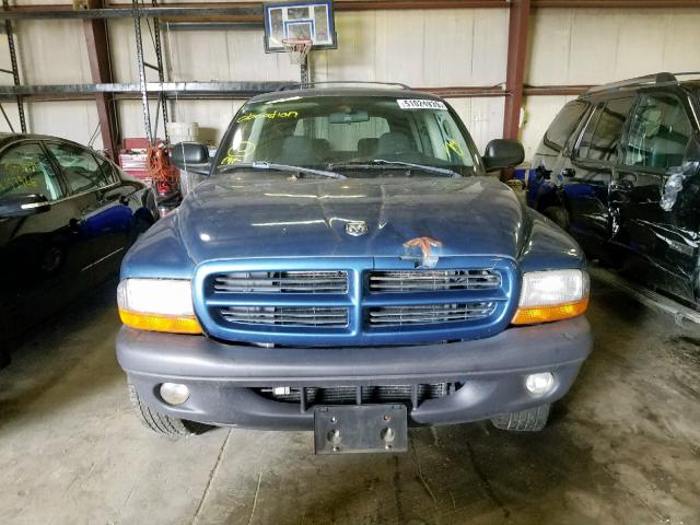 1D4HS38N23F623056 - 2003 DODGE DURANGO SP BLUE photo 9